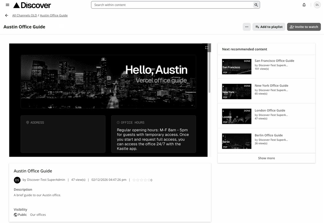 The Austin office guide in Discover