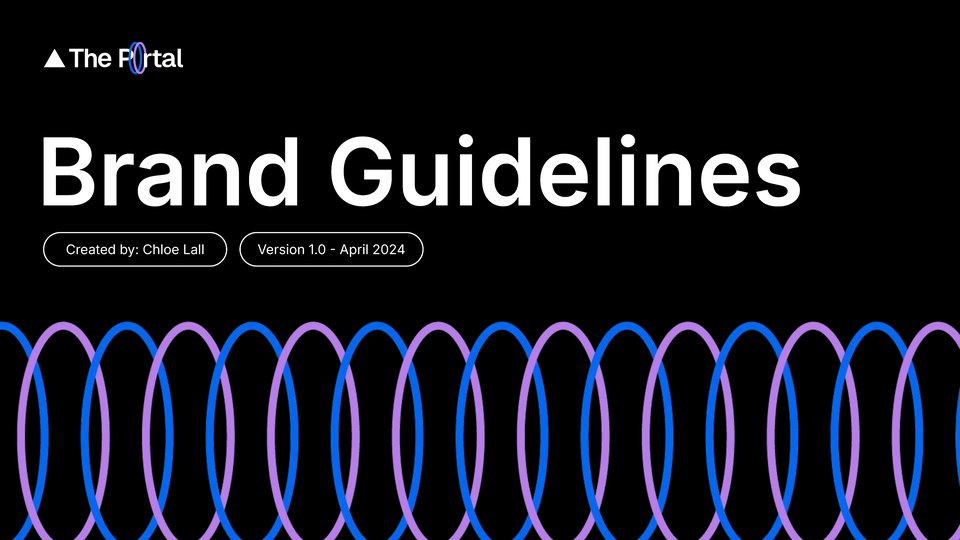 The Portal brand guidelines deck